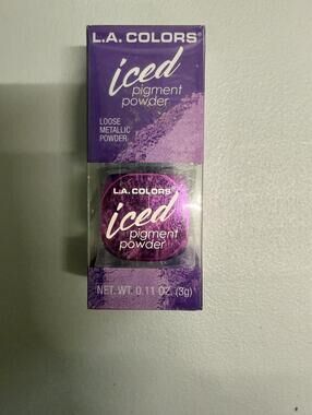 L.A. Colors Iced Pigment Powder Eyeshadow Shade Glam